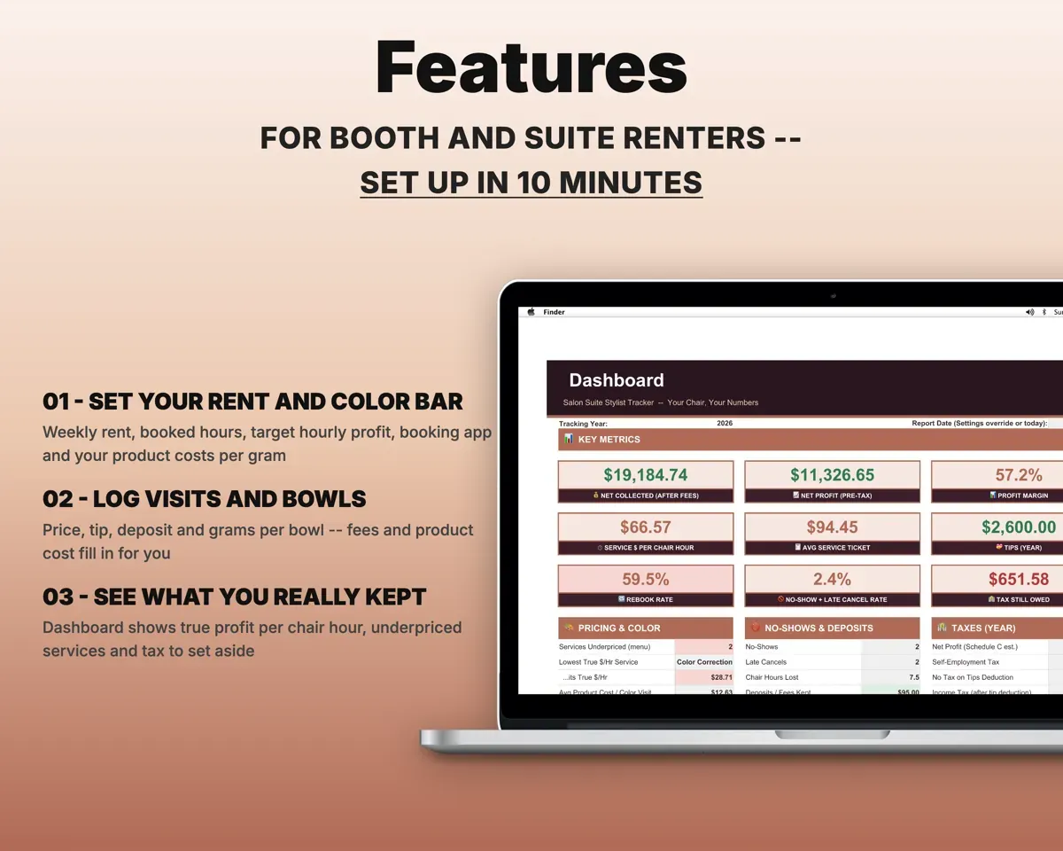 Hair Stylist Salon Suite Tracker preview 2