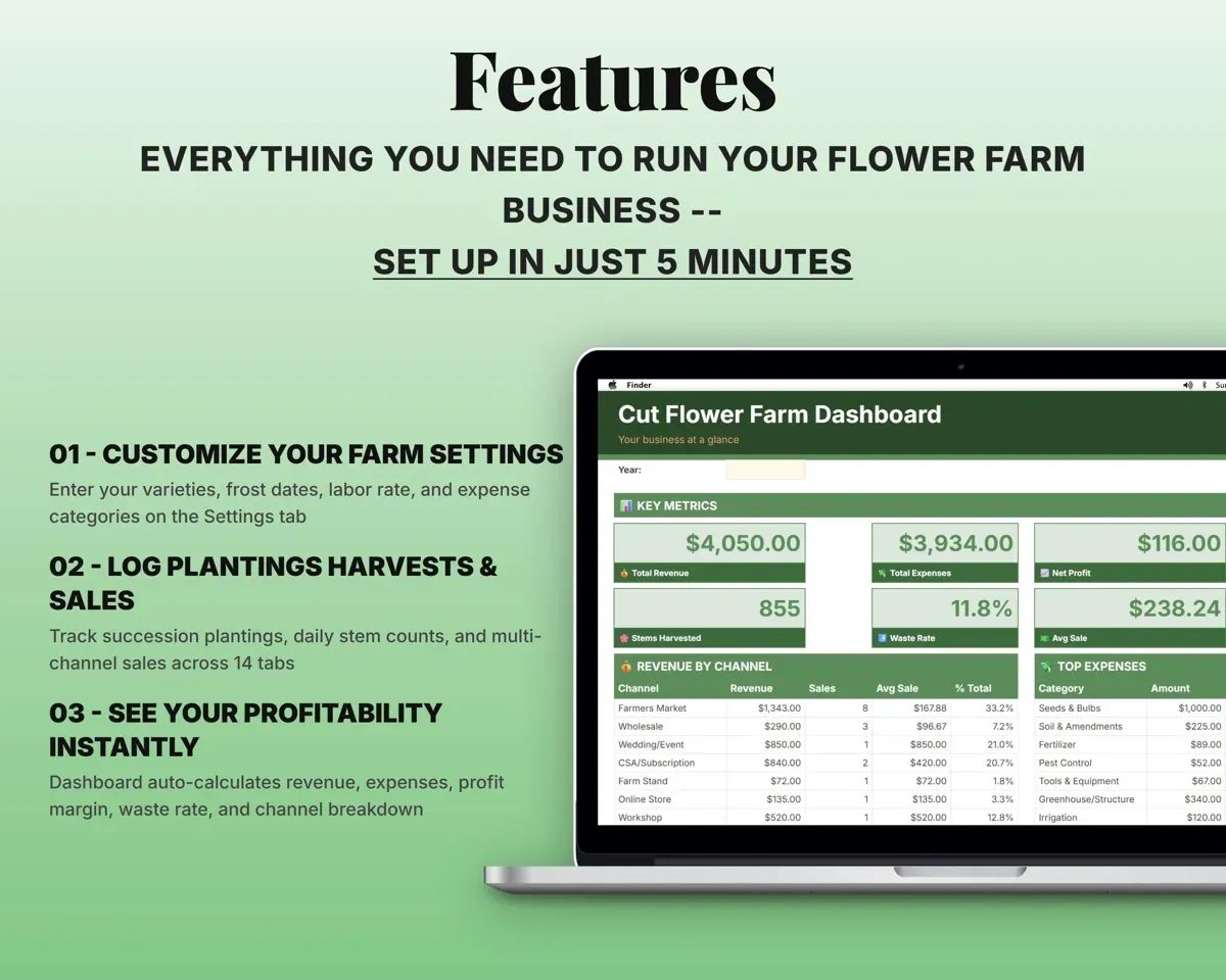 Cut Flower Farm Tracker preview 2