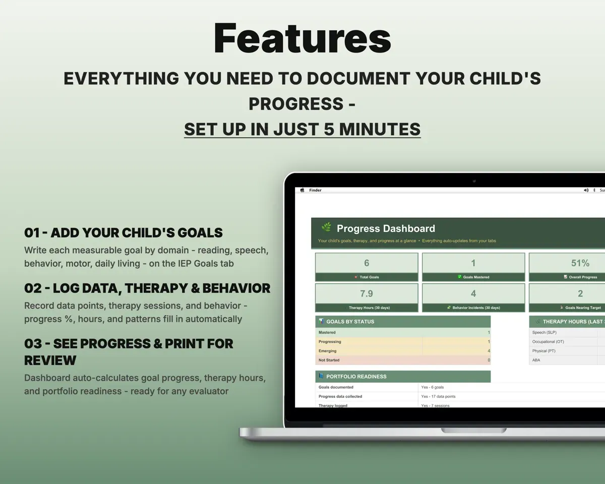 IEP Goal Tracker for Homeschool preview 2