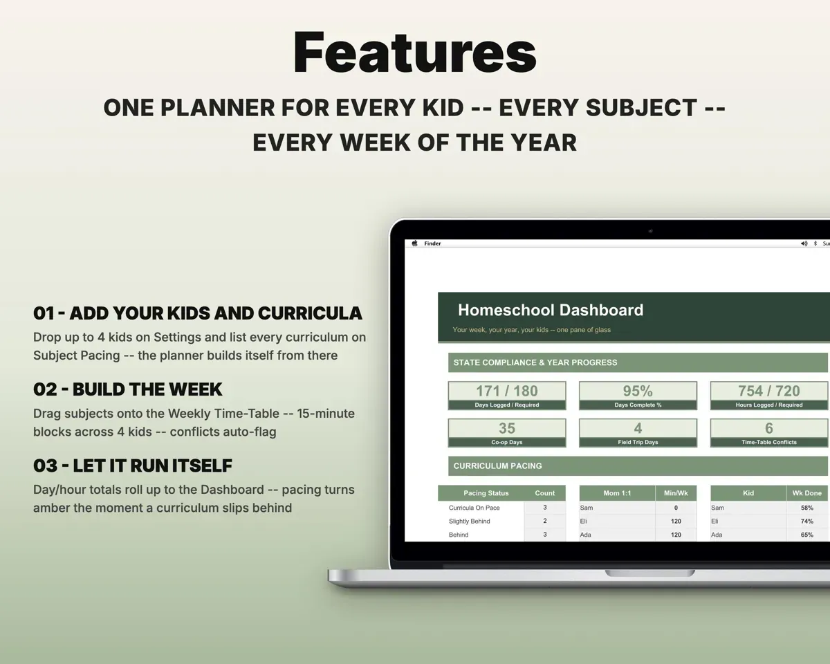 Homeschool Schedule Planner preview 2