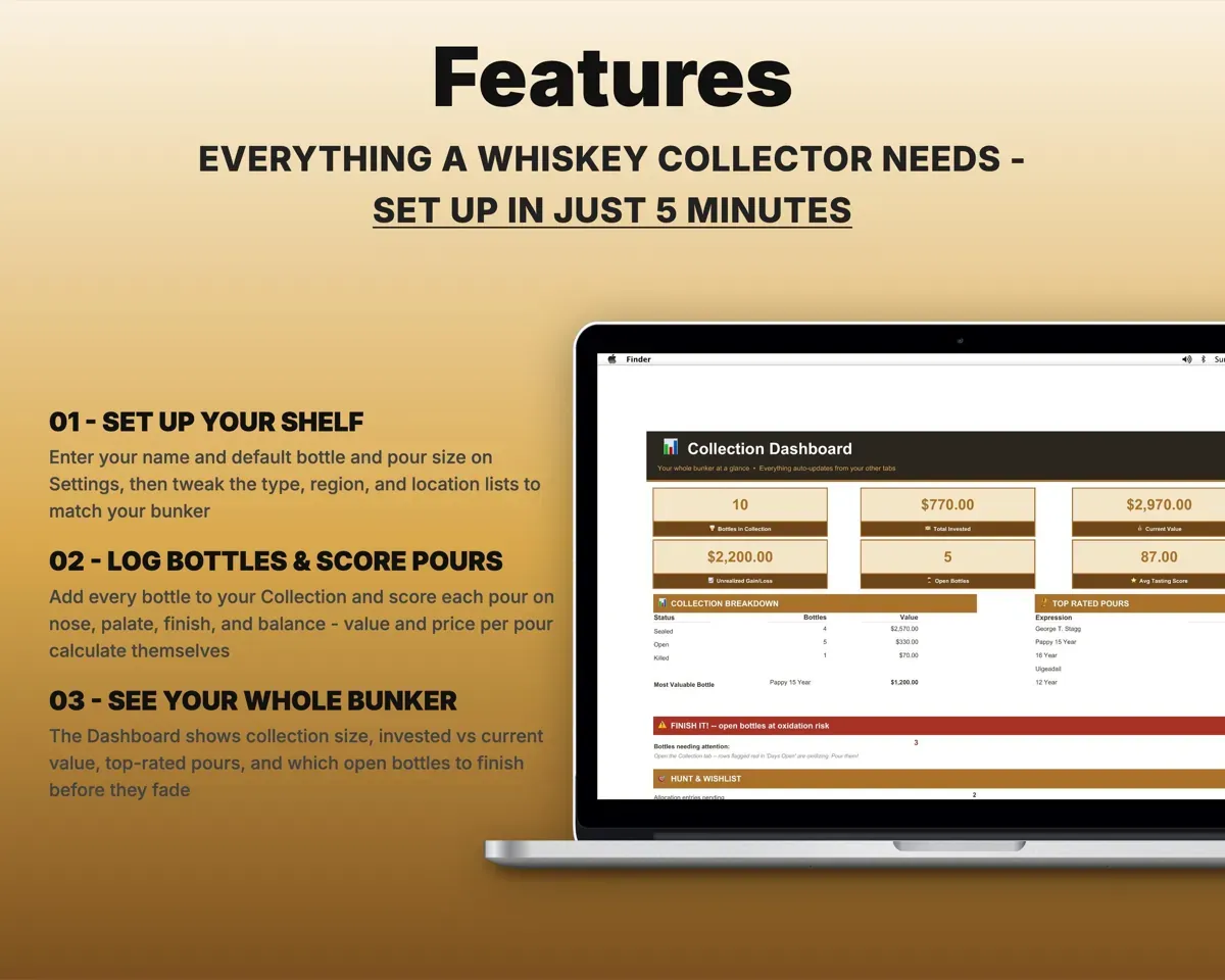 Whiskey Tasting Journal & Collection Tracker preview 2