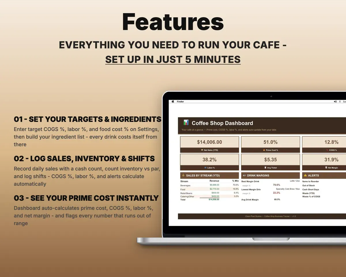 Coffee Shop Tracker preview 2