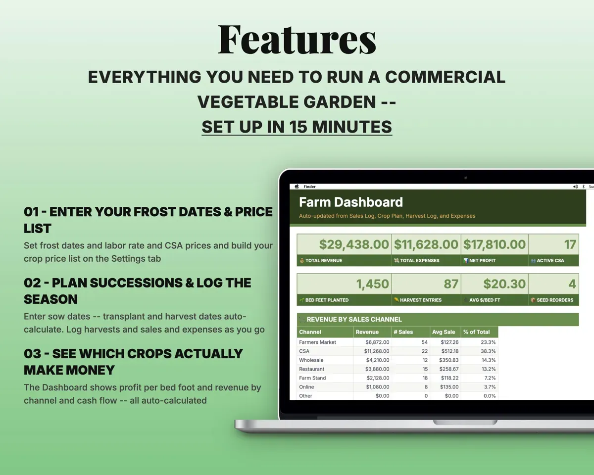 Market Garden Crop Planner preview 2