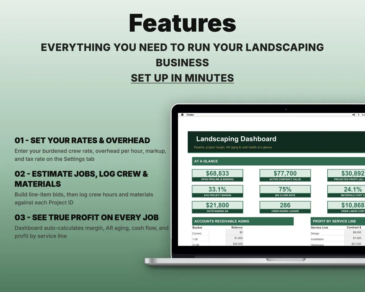 Landscaping Business Tracker preview 2