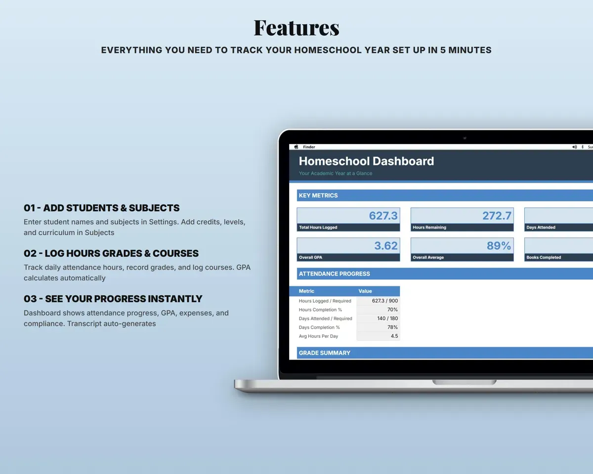Homeschool Tracker preview 2