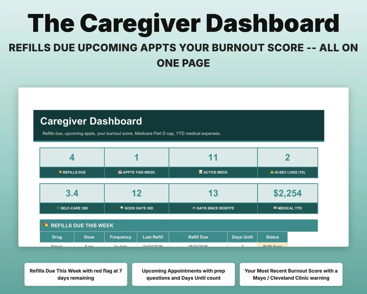Caregiver Planner Spreadsheet preview 3