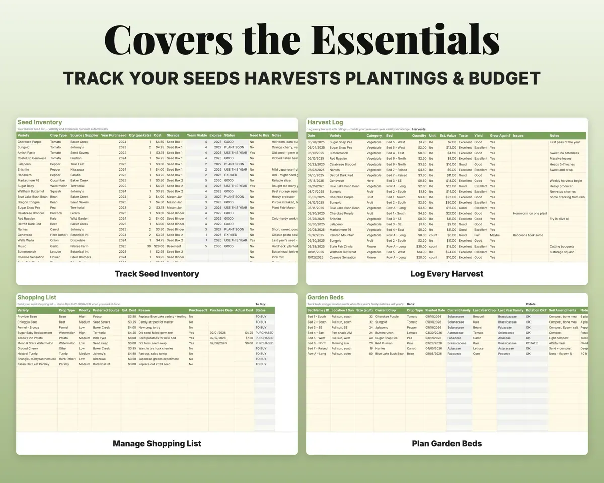 Garden Planner Spreadsheet preview 4