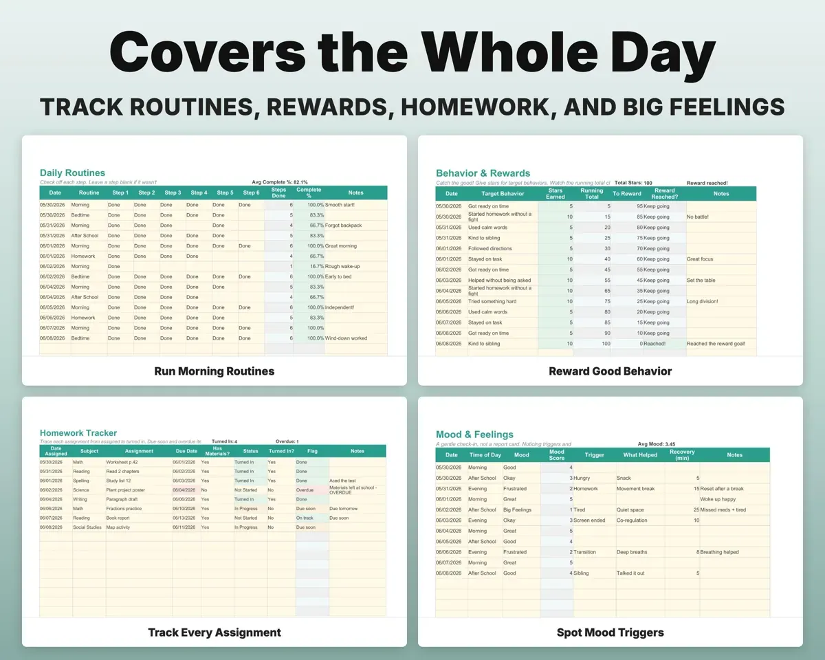 ADHD Kids Planner preview 4