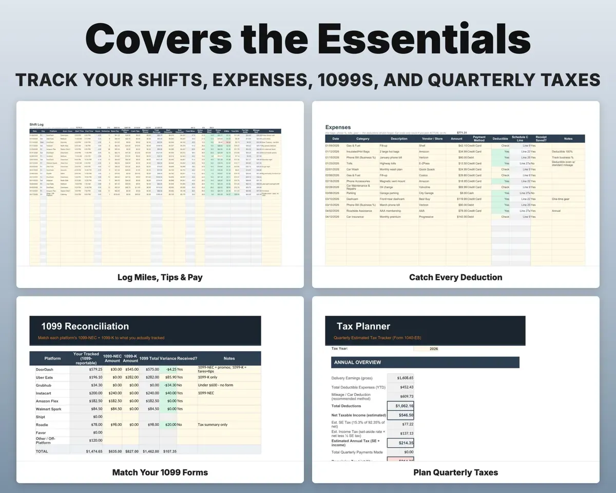 Delivery Driver Log Spreadsheet preview 4