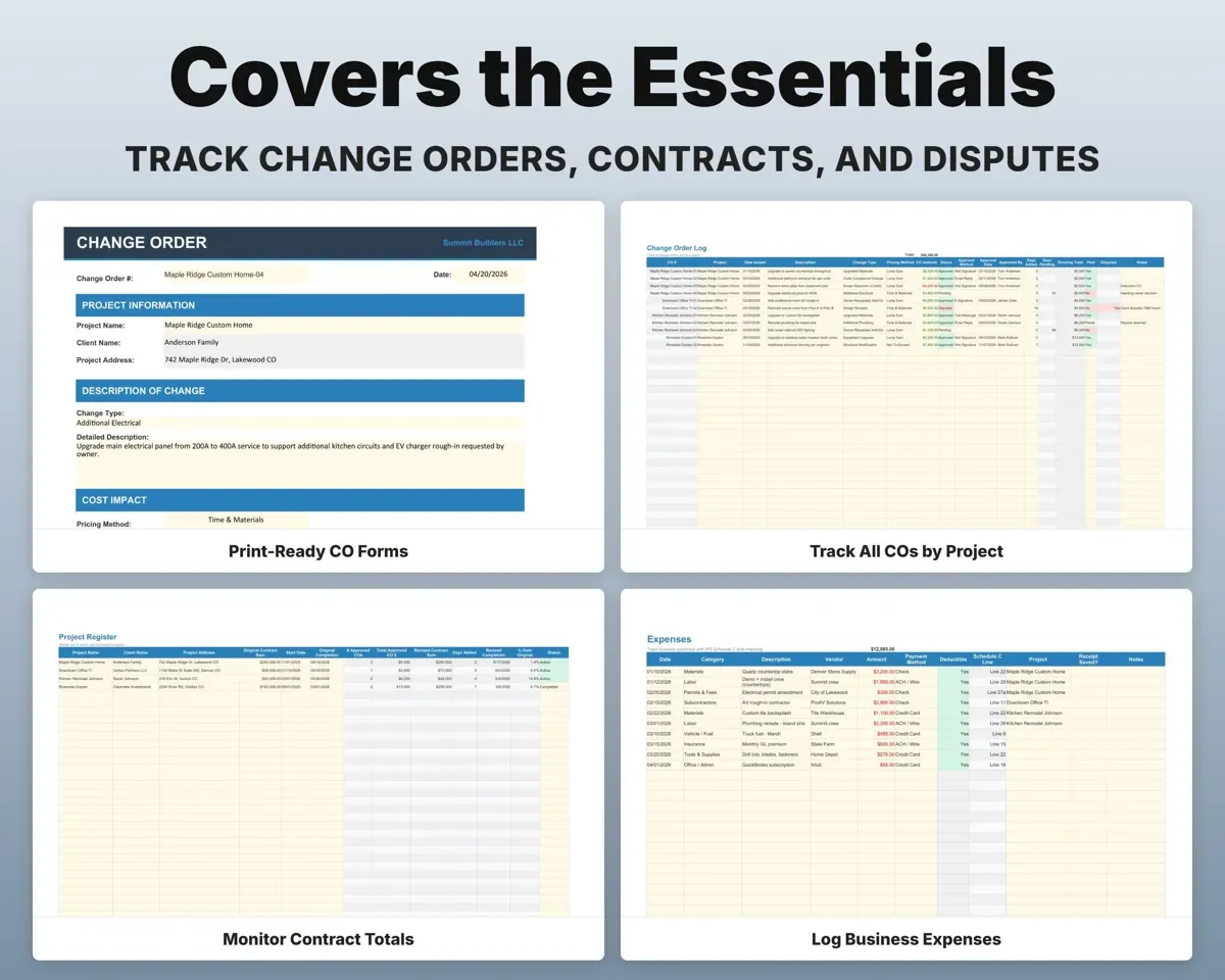 Construction Change Order Template preview 4
