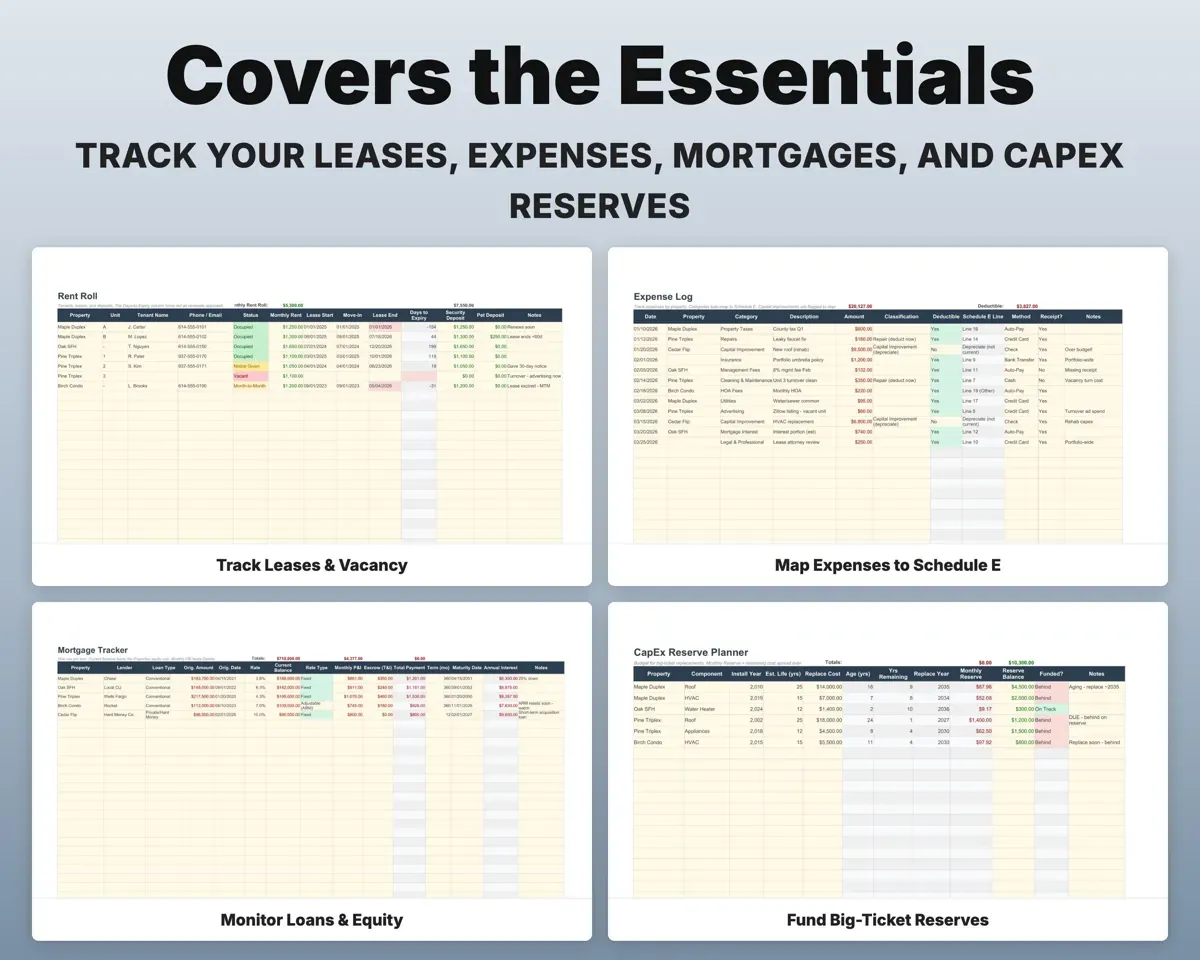 Real Estate Investment Tracker Spreadsheet preview 4