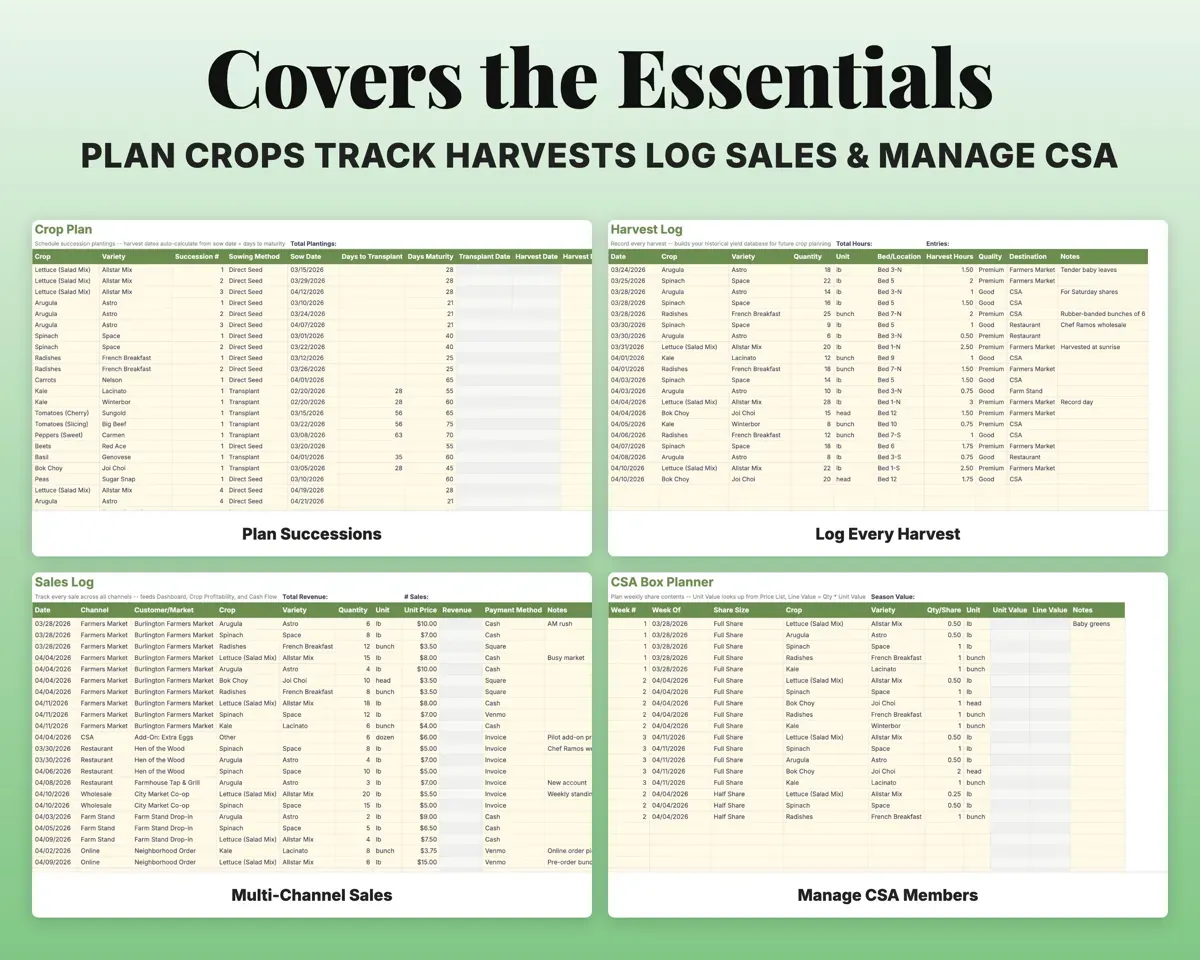 Market Garden Crop Planner preview 4