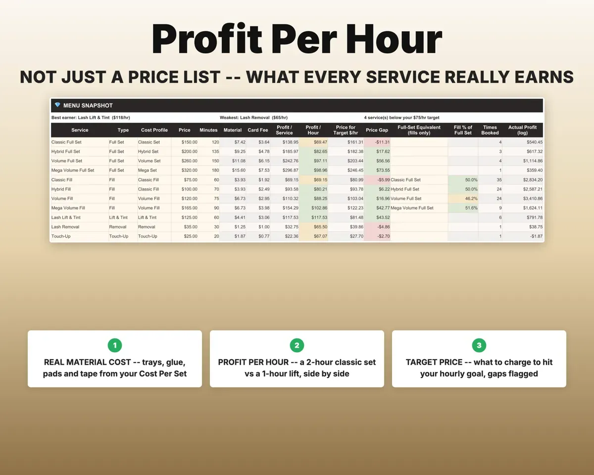 Lash Tech Business Tracker preview 5