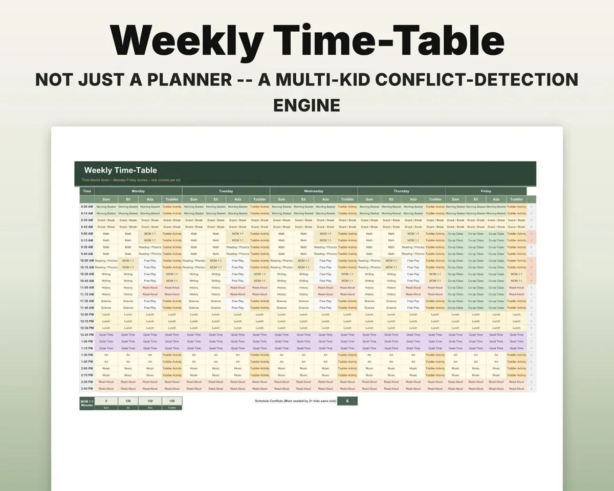 Homeschool Schedule Planner preview 5