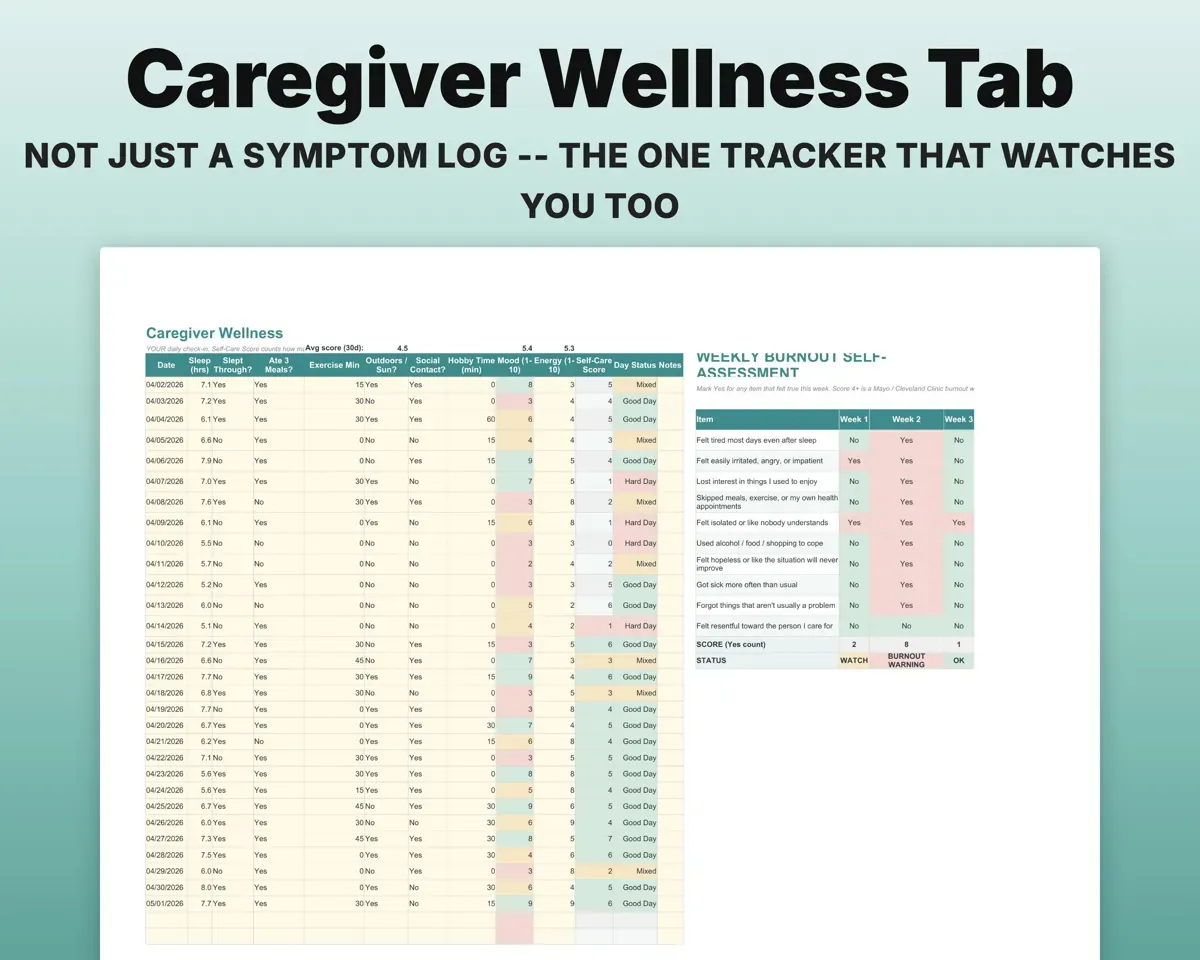 Caregiver Planner Spreadsheet preview 5