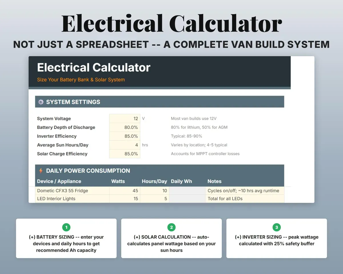 Van Build Budget Tracker preview 5