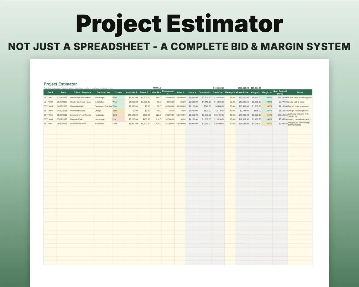 Landscaping Business Tracker preview 5