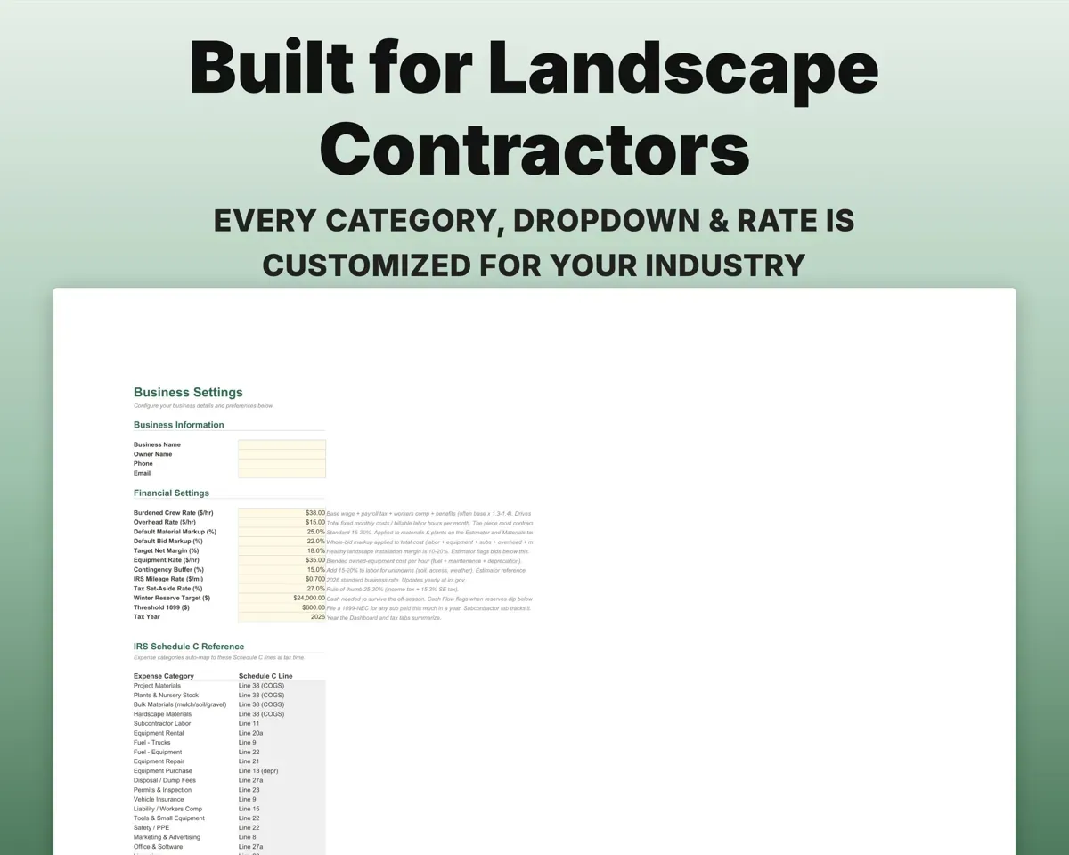 Landscaping Business Tracker preview 6