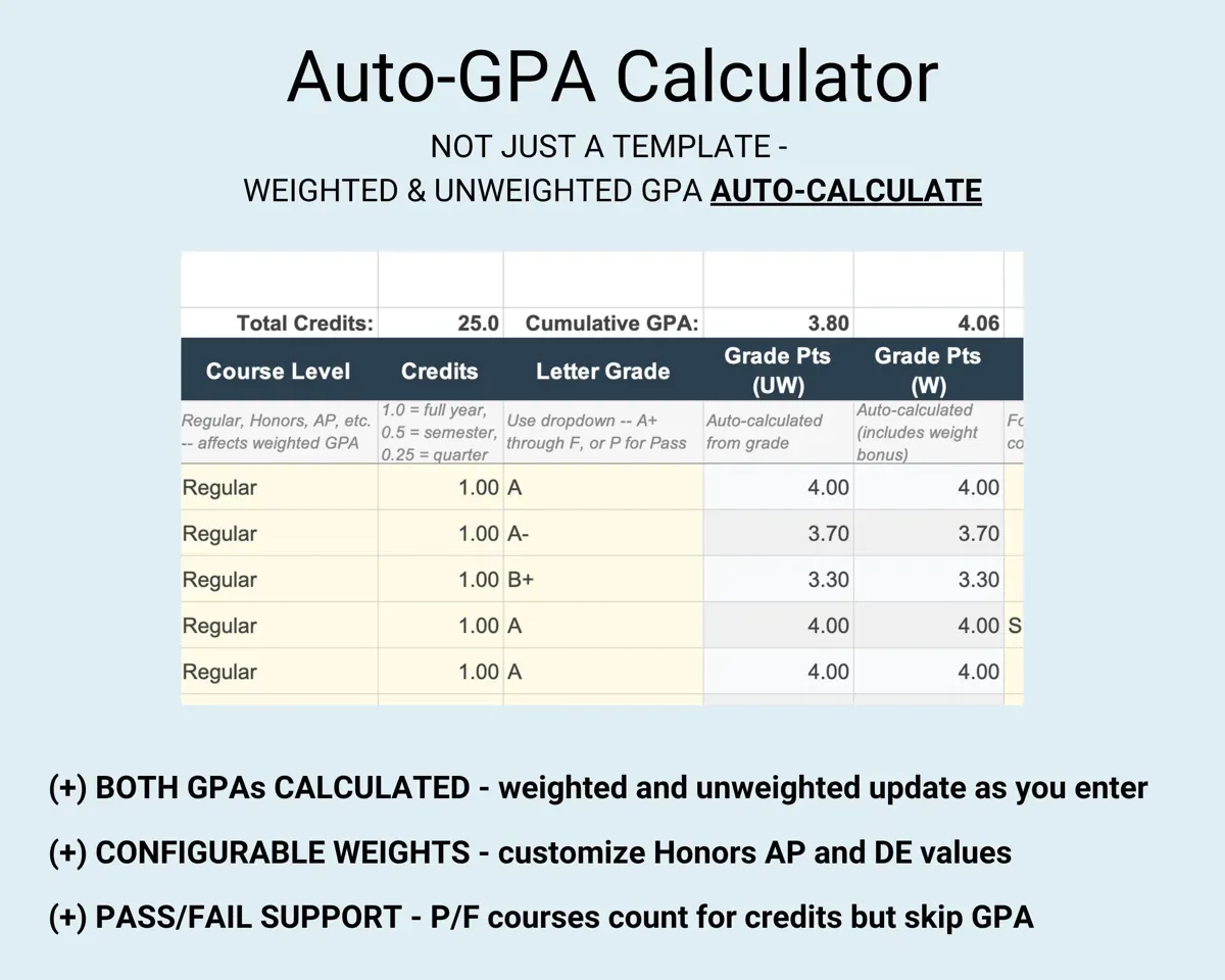Homeschool Transcript Template preview 6