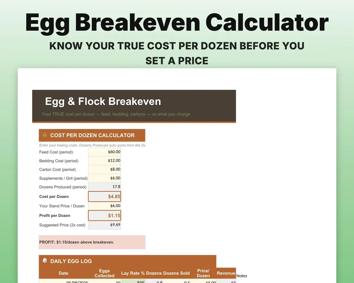 Farm Stand Tracker Spreadsheet preview 6