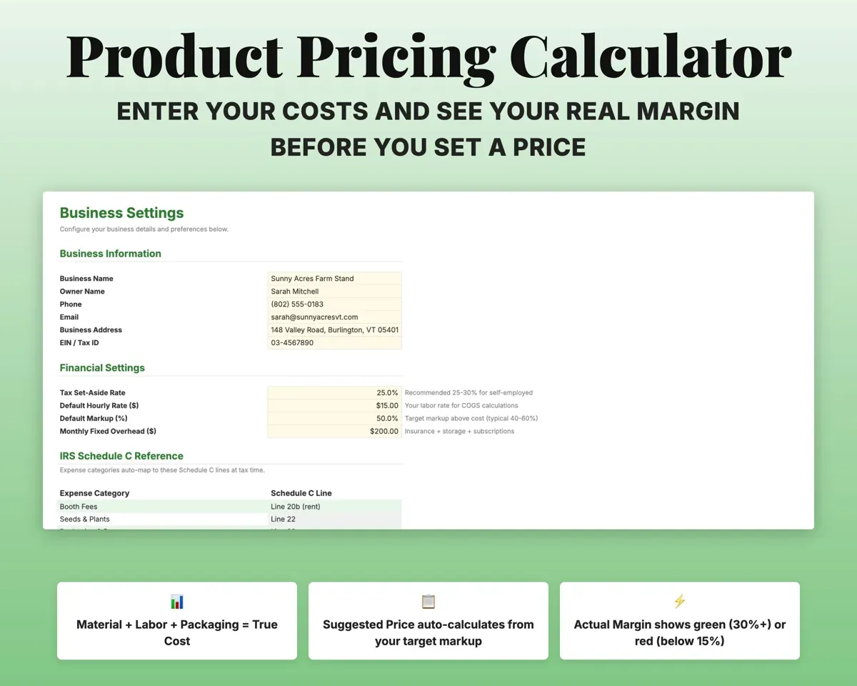 Farmers Market Vendor Tracker preview 6