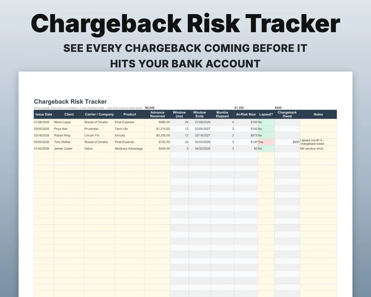 Commission Tracker Spreadsheet preview 6