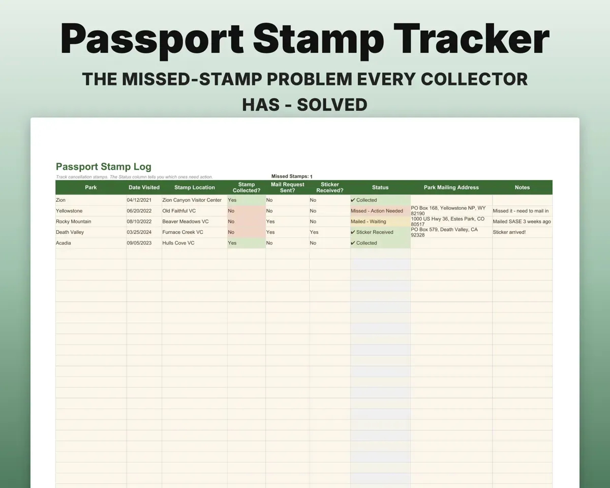 National Parks Checklist Tracker preview 6
