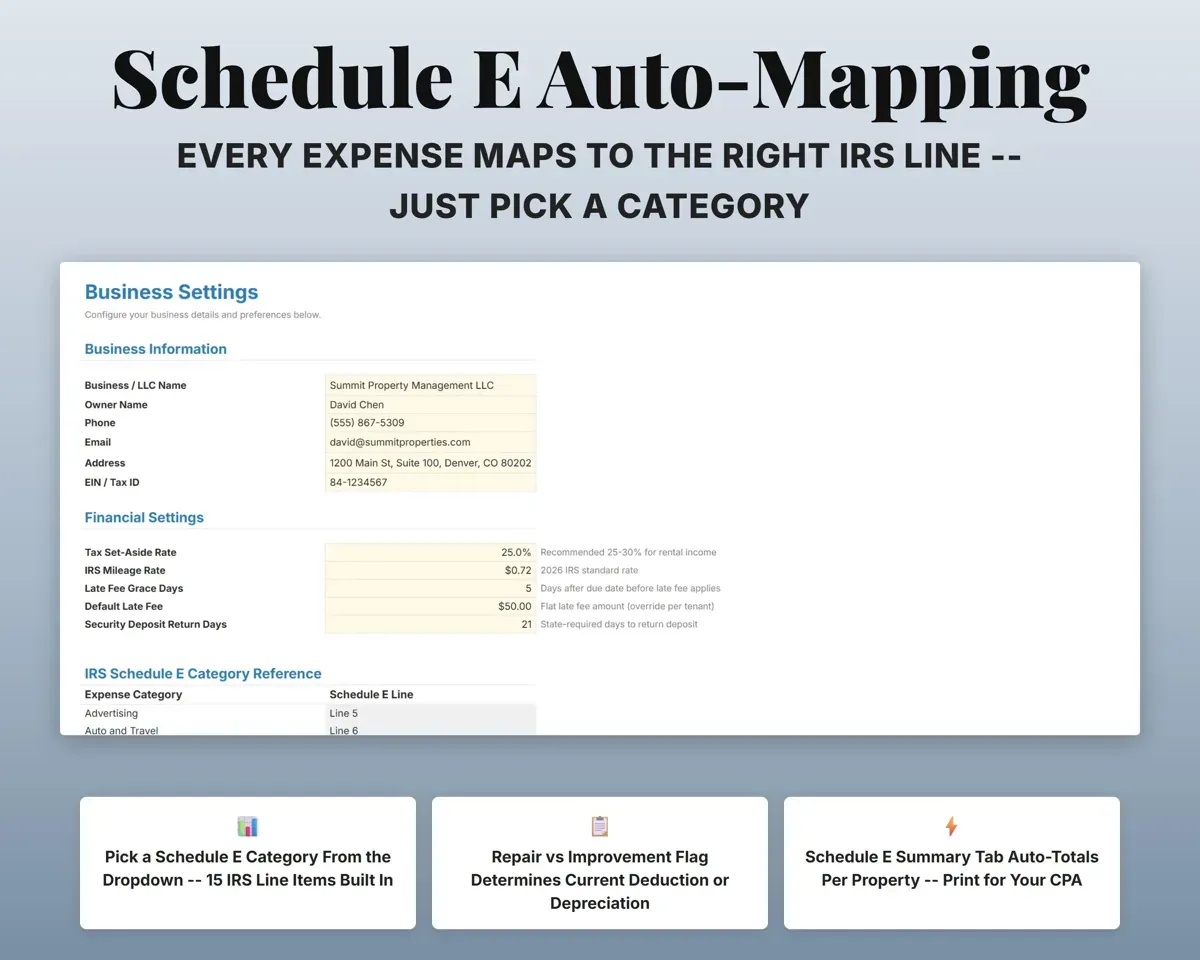 Rental Property Spreadsheet preview 6