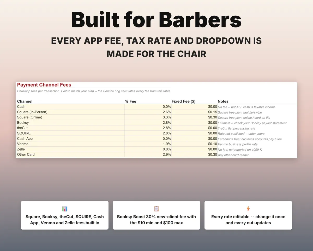 Barber Booth Rent Tracker preview 6