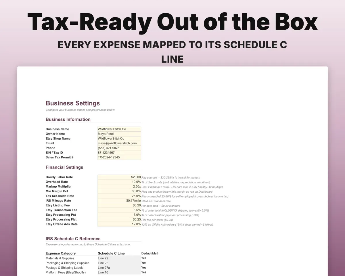 Small Business Planner preview 6