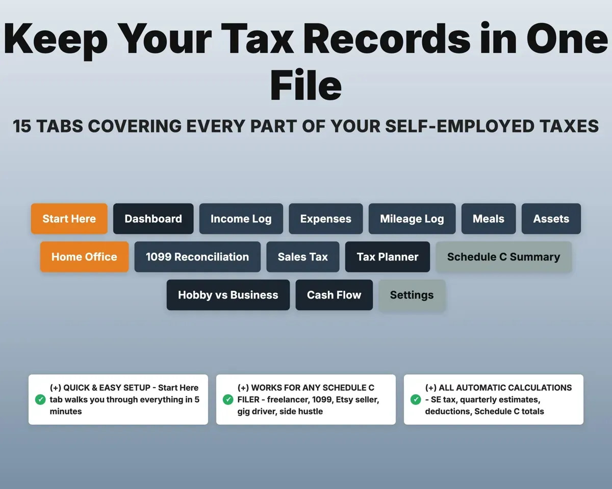 Small Business Tax Tracker Spreadsheet preview 7