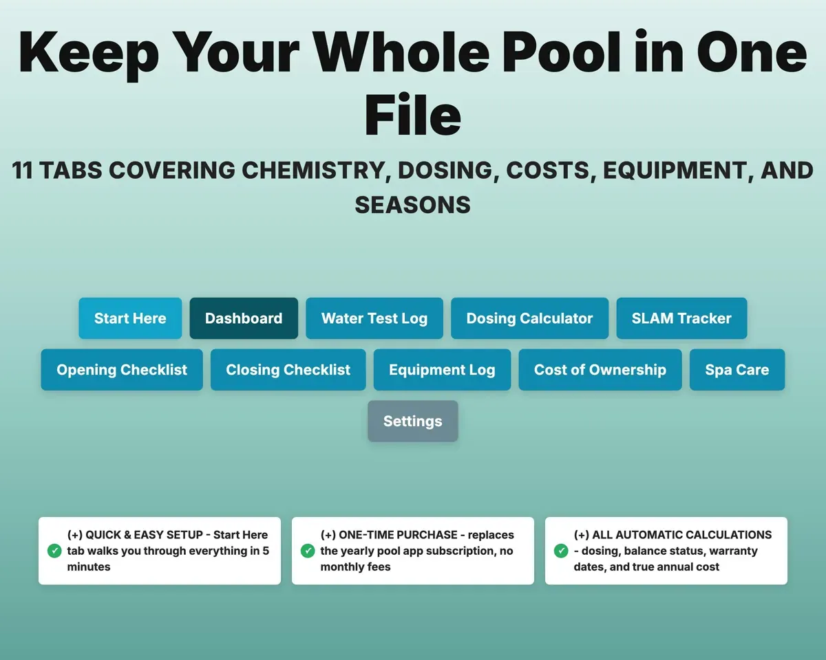 Pool & Spa Maintenance Log preview 7