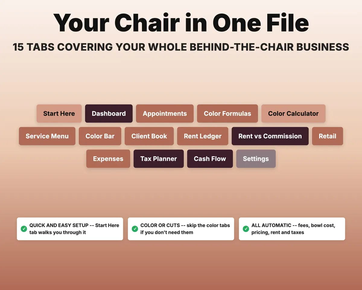 Hair Stylist Salon Suite Tracker preview 7
