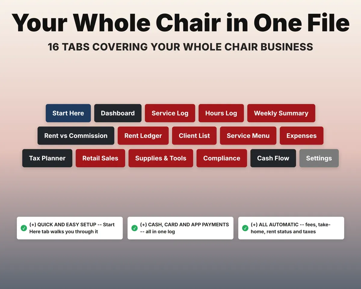 Barber Booth Rent Tracker preview 7