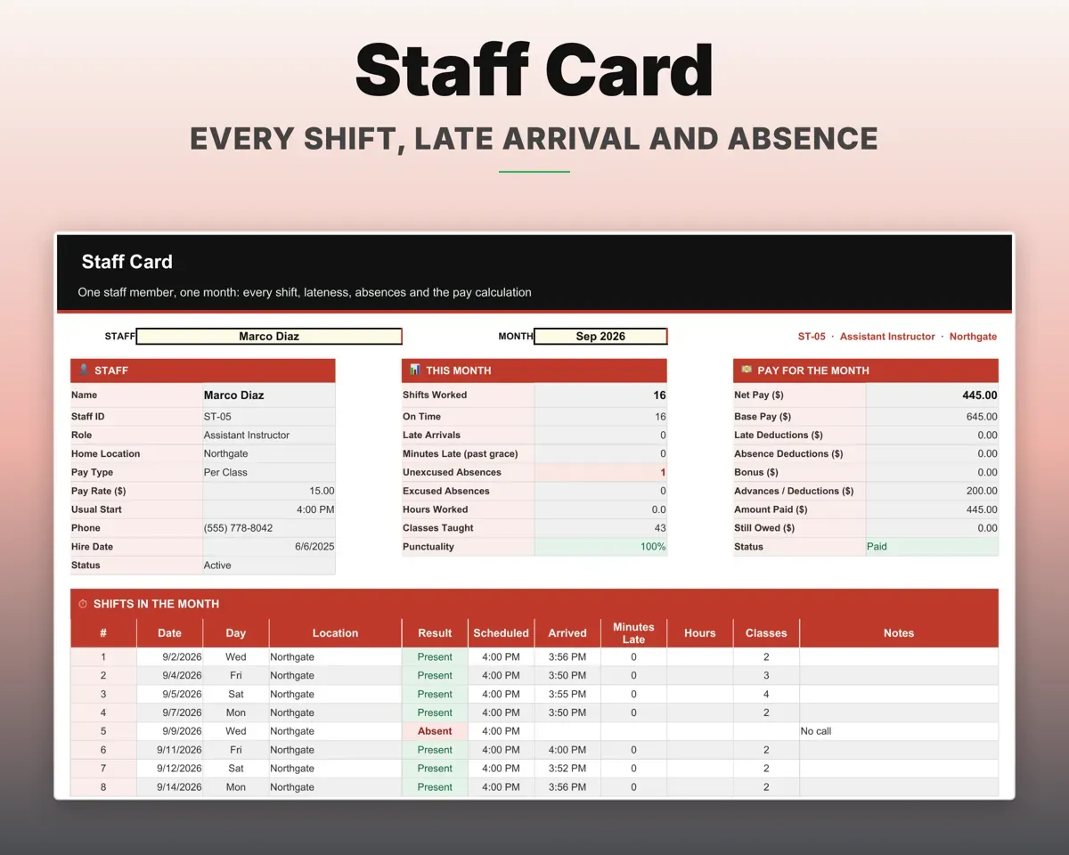 Martial Arts School Tracker preview 8
