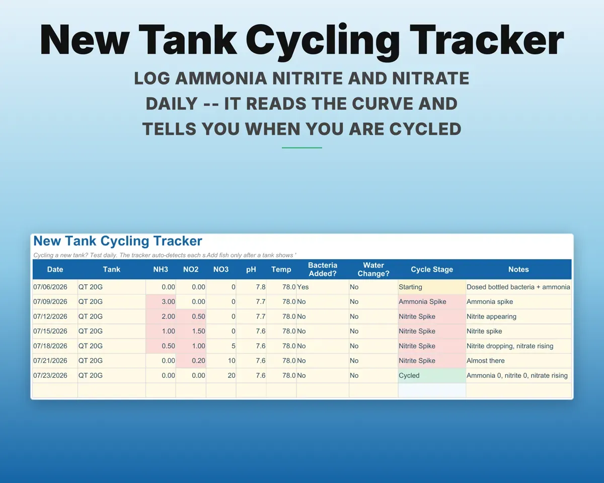 Aquarium Tracker Spreadsheet preview 8