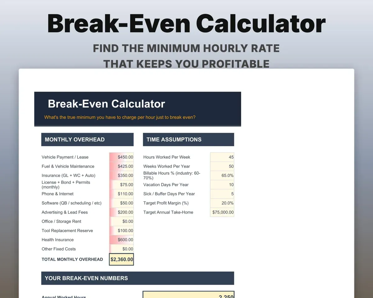 Handyman Business Spreadsheet preview 8