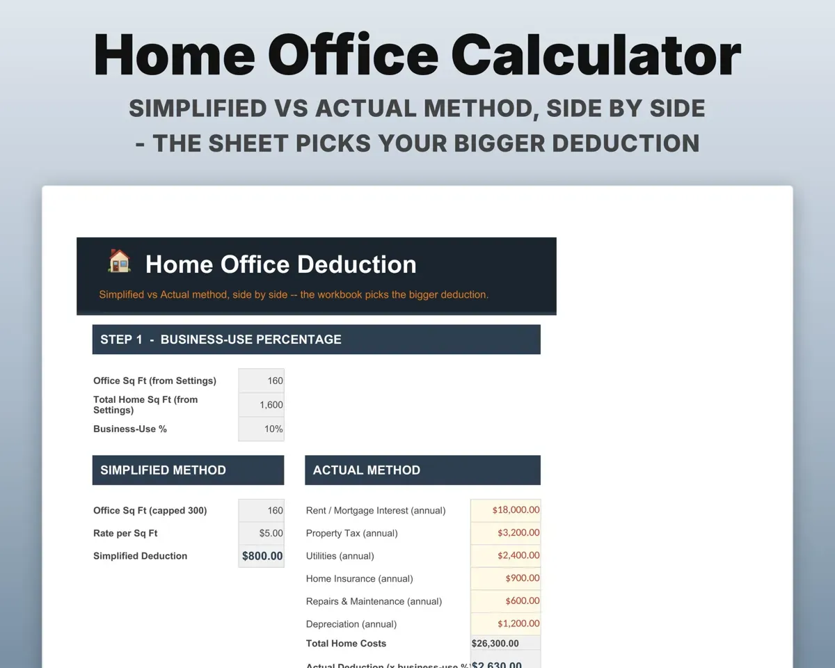 Small Business Tax Tracker Spreadsheet preview 8