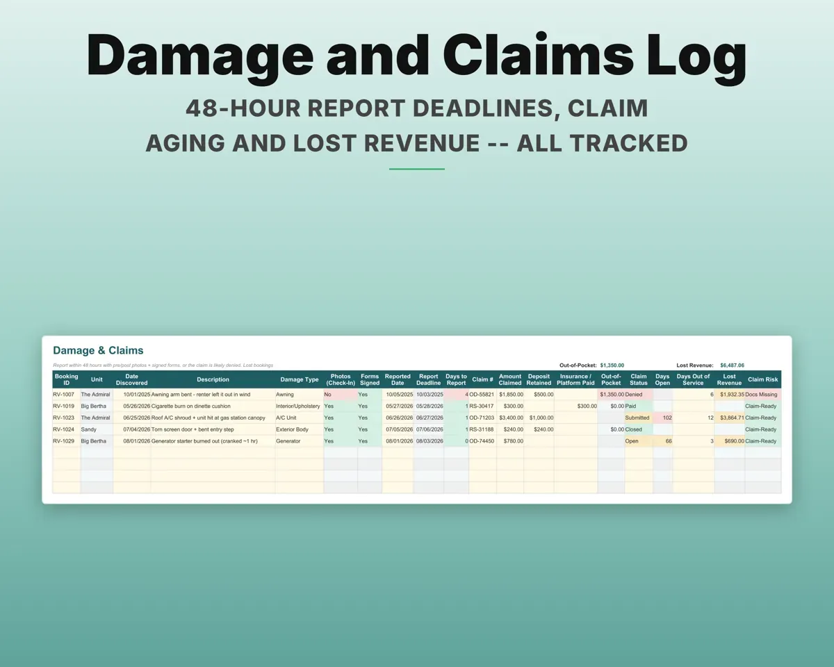 RV Rental Host Tracker preview 8