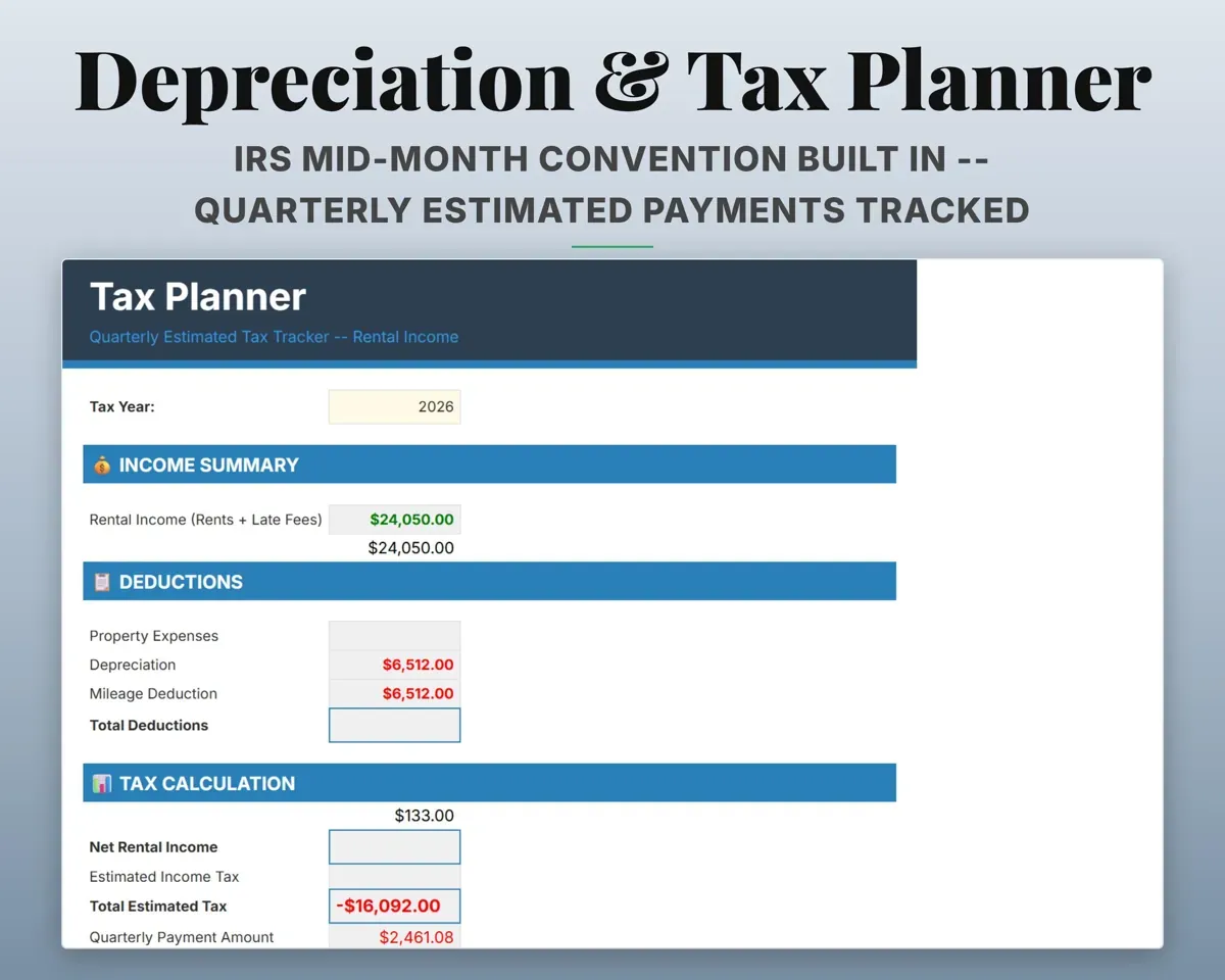 Rental Property Spreadsheet preview 8