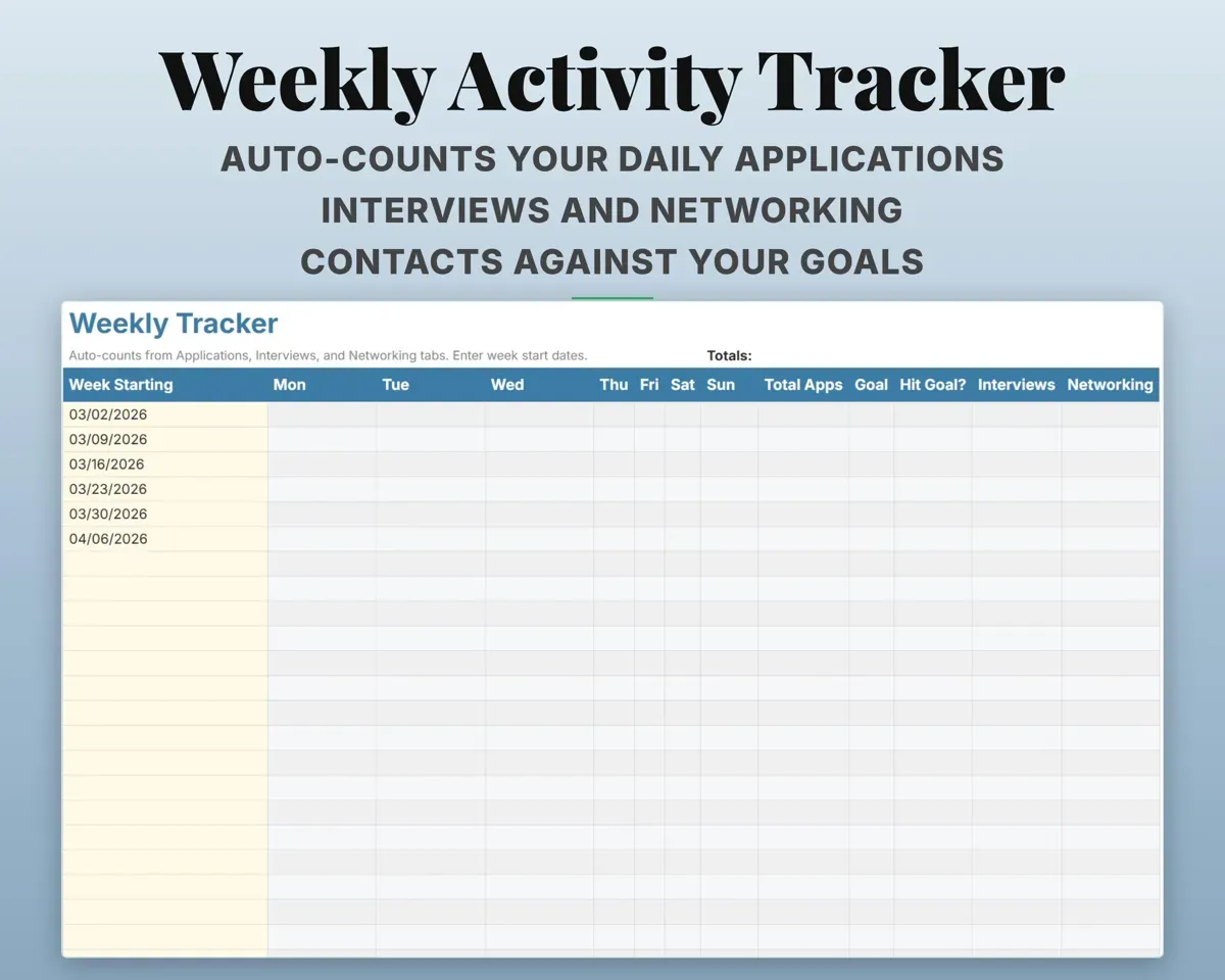 Job Application Tracker Spreadsheet preview 8